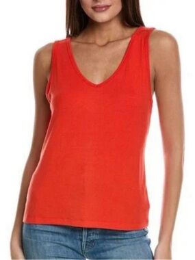 Cabi Women's V-Neck Sleeveless Tank Top - coral